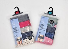 M&S Ladies 5 Pack Cotton Lycra High Rise Midi Knickers Underwear