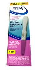 Urine Pregnancy Test Personal Care One Step HCG Over 99 Accurate Exp 08/2026