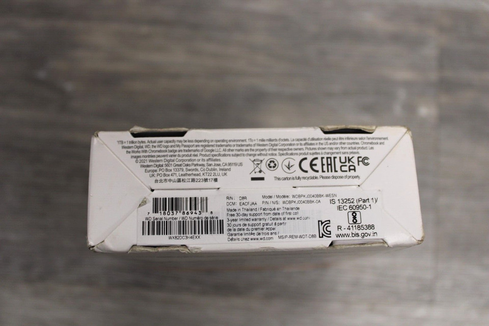 WD Western Digital My Passport 4TB External USB 3.0 Portable Hard Drive - NEW - Image 2 of 2