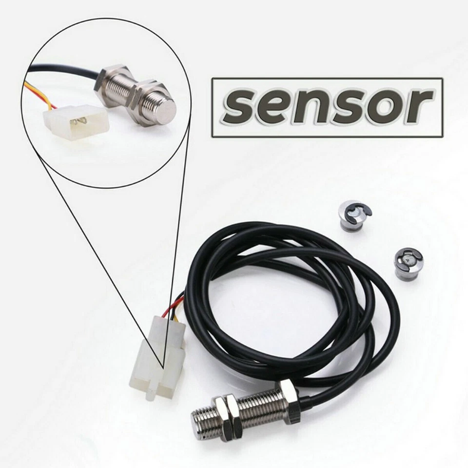 Universal Digital Motorcycle LCD Speedometer Odometer Tachometer Gauge KM/H MPH - Image 4 of 4