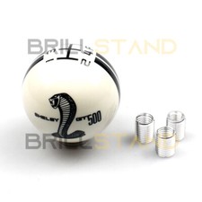 White 5 Speed Manual Gear Shift Knob For Ford Mustang Refit Cobra Shelby Gt500