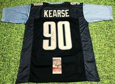 JEVON KEARSE AUTOGRAPHED TENNESSEE TITANS B JERSEY JSA THE FREAK