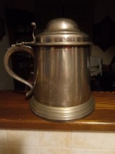 Grande boccale Peltro con coperchio Vintage secchiello, Funzione porta ghiaccio 