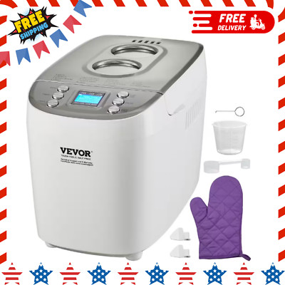 Bread Maker, 15-in-1 3 lbs. Dough Machine, Nonstick Ceramic Automatic Breadmaker