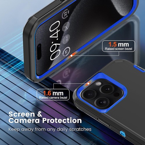 Pour iPhone 11/11 Pro Max Coque Téléphone Antichoc Résistant Protecteur d'écran - Photo 20 sur 53