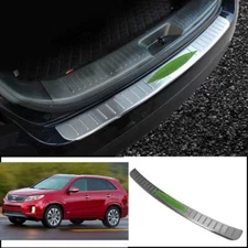 Silver Steel Outer Rear Bumper Protector Guard Plate For Kia Sorento 14-2015