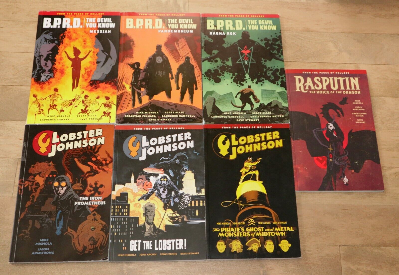 BPRD The Devil You Know | 1 2 3 Lobster Johnson 4 5 Rasputin Graphic Novels LOT