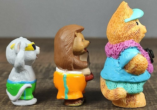 Hallmark Merry Miniatures Beach Summer Lot Of 3- Koala Hedgehog And Cat - Picture 4 of 6