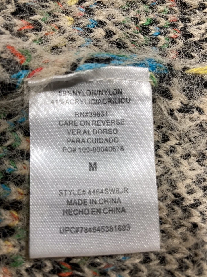 MM My Michelle M Beige Patrón Suroeste Difuso Largo Cárdigan Suéter Occidental Foto 3 de 4