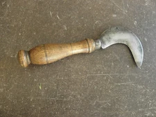 antique tool Pruning knife wine garden Forged Iron sécateur serpette clipper vtg