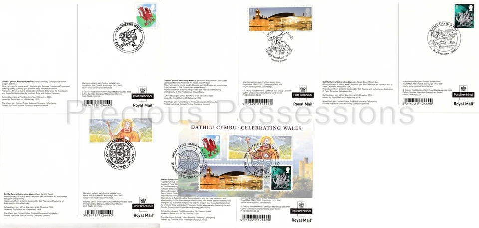 GB POSTALES TARJETAS PHQ USADAS TRASERO FDI NO. CGB4 2009 CELEBRANDO GALES Foto 2 de 2