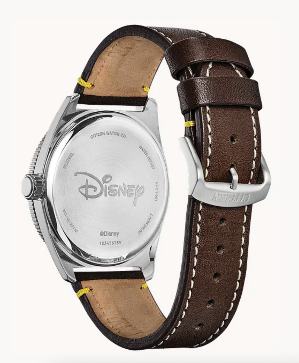 Citizen Mickey Mouse AW1599-00W 43 mm Steel Blue Dial Leather