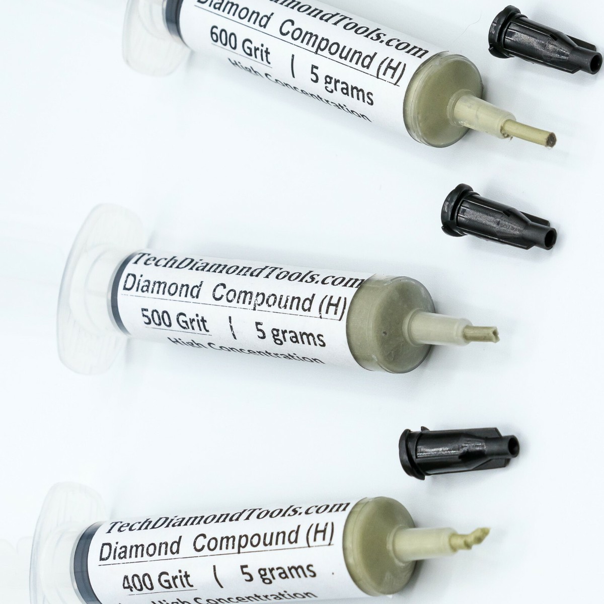 Diamond Paste (H) 4 x 5 Gram Polishing Lapidary Sizes 200,000 to 400