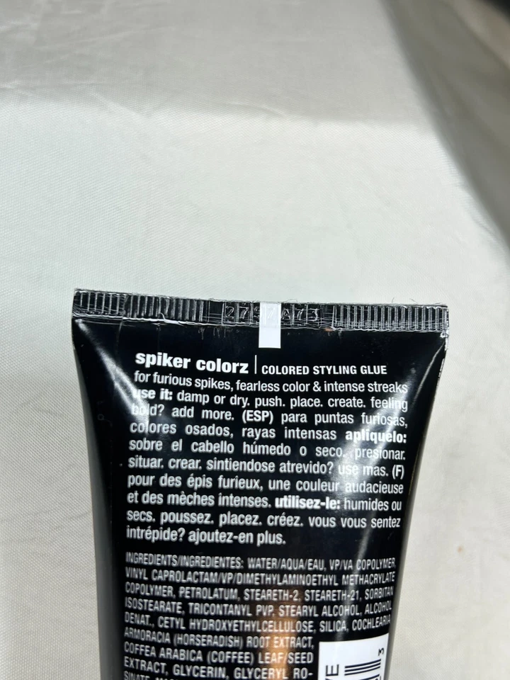 JOICO ICE HAIR SPIKER COLORZ 50ML COLORED STYLING GLUE RED 5 HOLD FACTOR (NEW) - Image 4 of 4