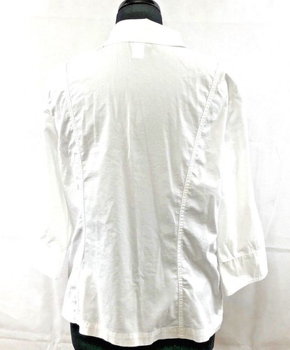 Chaqueta blanca ligera para mujer Christopher & Banks talla PXL - Imagen 3 de 4