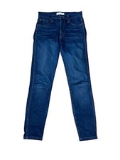 Madewell 10" High-Rise Skinny Jeans in Dark Wash Size 25 Stretchy 26x27