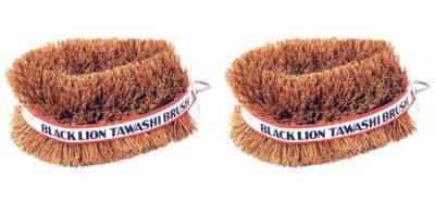Set of 2 Black Lion Tawashi Vegetable Cleaning Scrubbing Brush, Made in Japan