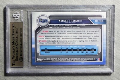 Wander Franco 2019 Bowman Chrome Prospects #BCP100 BGS 9.5 GEM