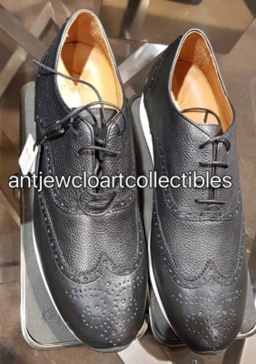 MASSIMO DUTTI MEN'S SS BLACK LEATHER BROGUE SNEAKERS 38-46 REF.8111/222 NEW  | eBay