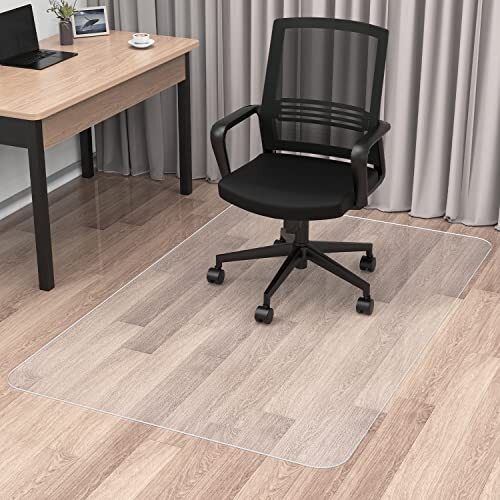 Office Chair Mat for Hard Wood Floor, Sturdy Polyvinyl Chloride 35.5 X 55in
