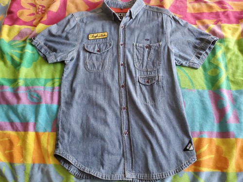 10 Deep:TOUGH LUCK~ "TNTH DVSN: BROKEN BONE CLUB" Short Sleeve Shirt SZ M - Picture 3 of 12