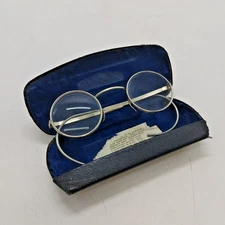 Vintage WWII British Military Respirator Glasses / Spectacles with Case Wartime