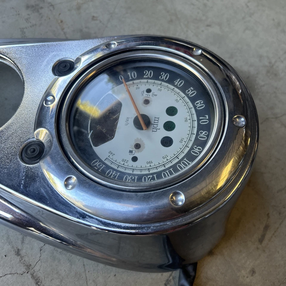 Velocímetro Kawasaki Vulcan 2000 2004-2009 con cubierta cromada Foto 4 de 4