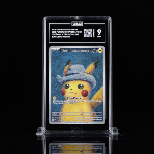 Pikachu with Grey Felt Hat graded TAG 9 for sale on eBay