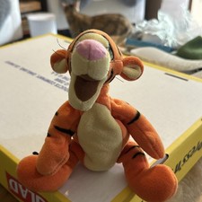 Vintage Disney Store Mini Bean Bag Tigger 9 Inch Plush