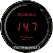 Zeitronix Zr-3 Black Gauge For Wideband Red Led