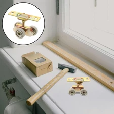 2 Pcs Sliding Door System Roller Wheels for Doors Heavy-duty Guide