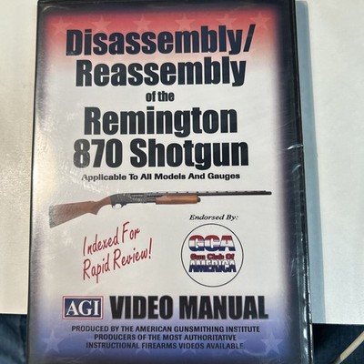 AGI DISASSEMBLY REASSEMBLY OF The Remington 870 Shotgun DVD New In Wrapping
