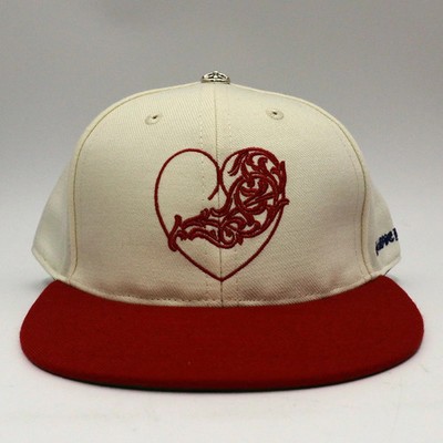 Chrome Hearts Baseball Cap Heart Embroidery Cross Ball Hat Tricolor