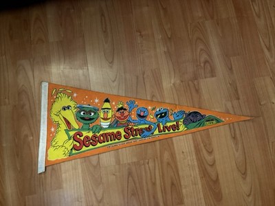 Vintage Sesame Street Live 1984 Pennant