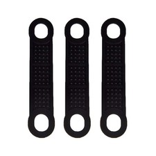 50 Pieces Black Non-Slip Rubber Clothing Hanger Grips Clothes Hanger Strips U...