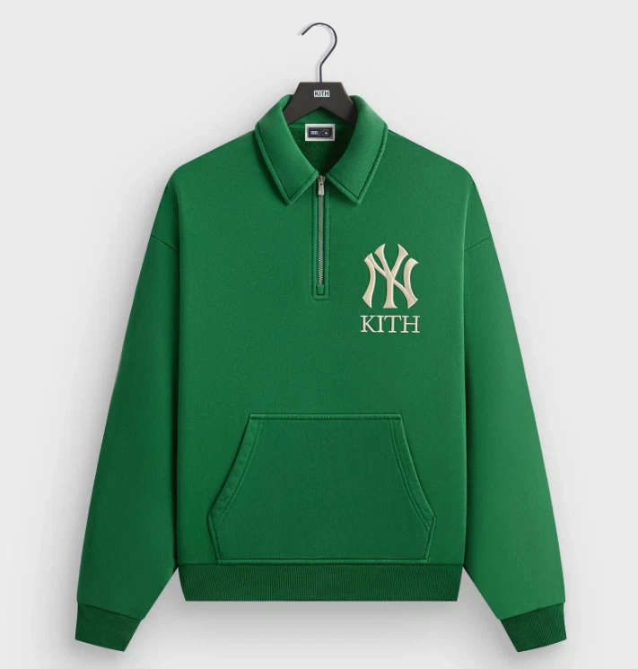 kith セットアップ　グリーン　Mサイズ Kith Kids Blocked Linden Harrison Pullover - Newt – Kith Japan