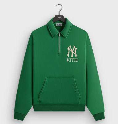 Kith for the New York Yankees Quarter Zip Popover Sweatshirt Size