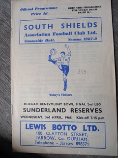 67 68 Durham Bowl final South Shields v Sunderland 2nd leg