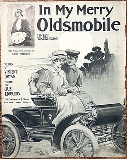 early AUTOMOBILE sheet music IN MY MERRY OLDSMOBILE Gus Edward 1905