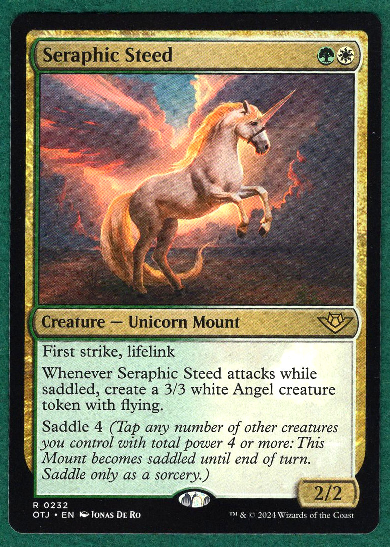 Seraphic Steed - Outlaws of Thunder Junction (OTJ) #232 - Magic MTG Card