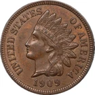 1909 Indian Head 1c Cent - ANACS AU58