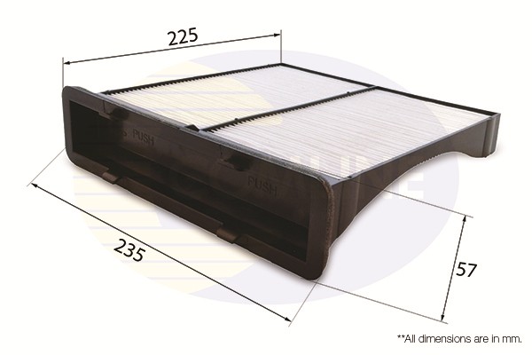 COMLINE EKF363 Filter, cabin air for SUBARU