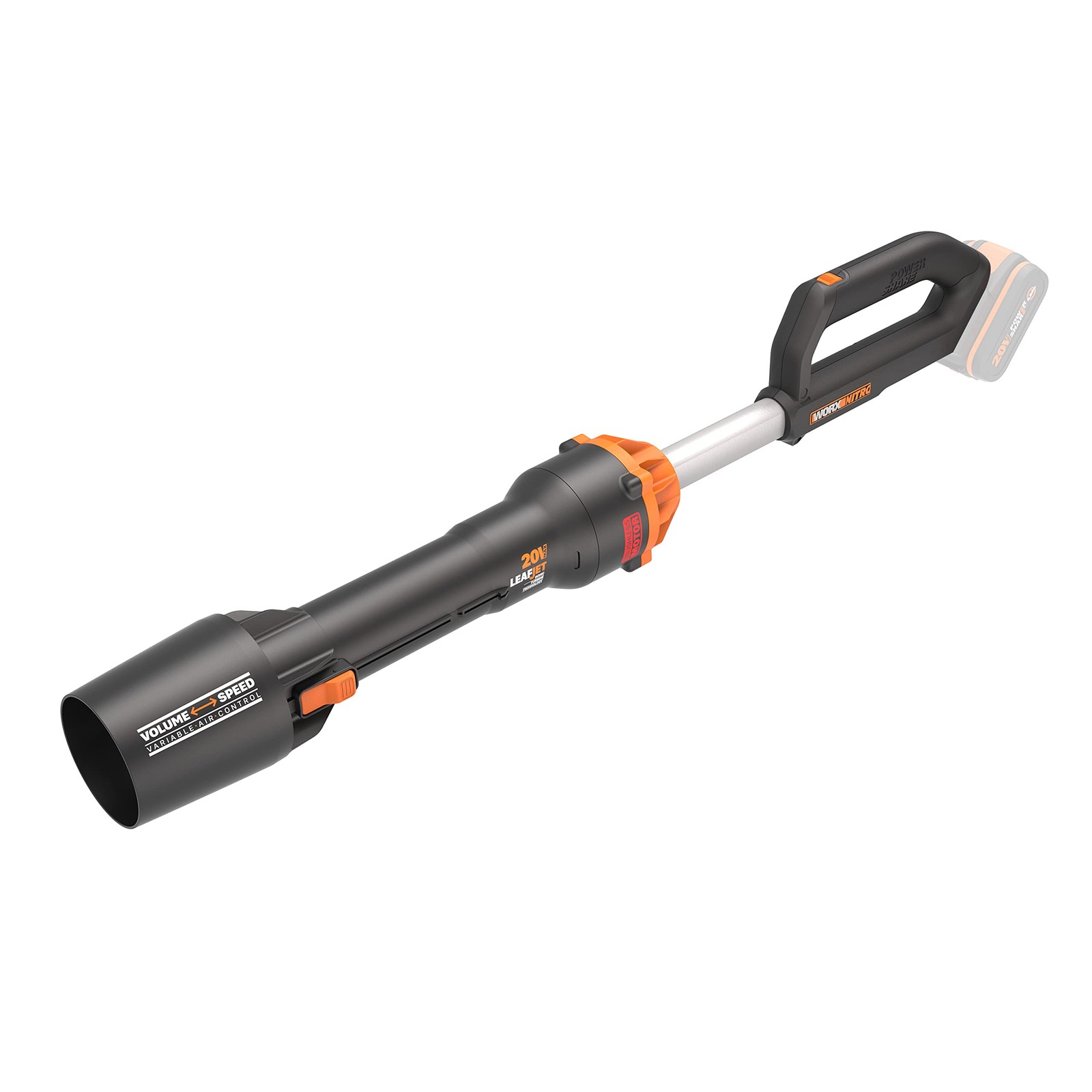 WORX Nitro 18V(20V MAX) Cordless Leaf Blower, PowerShare, Brushless Motor 2.0,