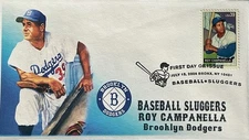 BDAOCITW KSC Cachets 4080 Roy Campanella Brooklyn Dodger Slugger Baseball