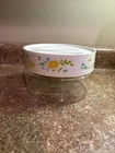 Pyrex Rare Vintage Wildflower Glass Canister 6 in diameter