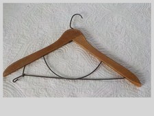 Wooden Wire Suit Hanger vintage antique 18.5" coat or suit