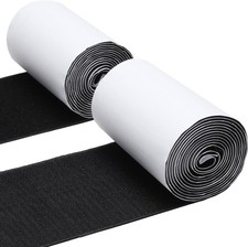 4.4 Inches X 7 Feet Strong Sticky Back Heavy Duty Hook and Loop Tape with Adhesi