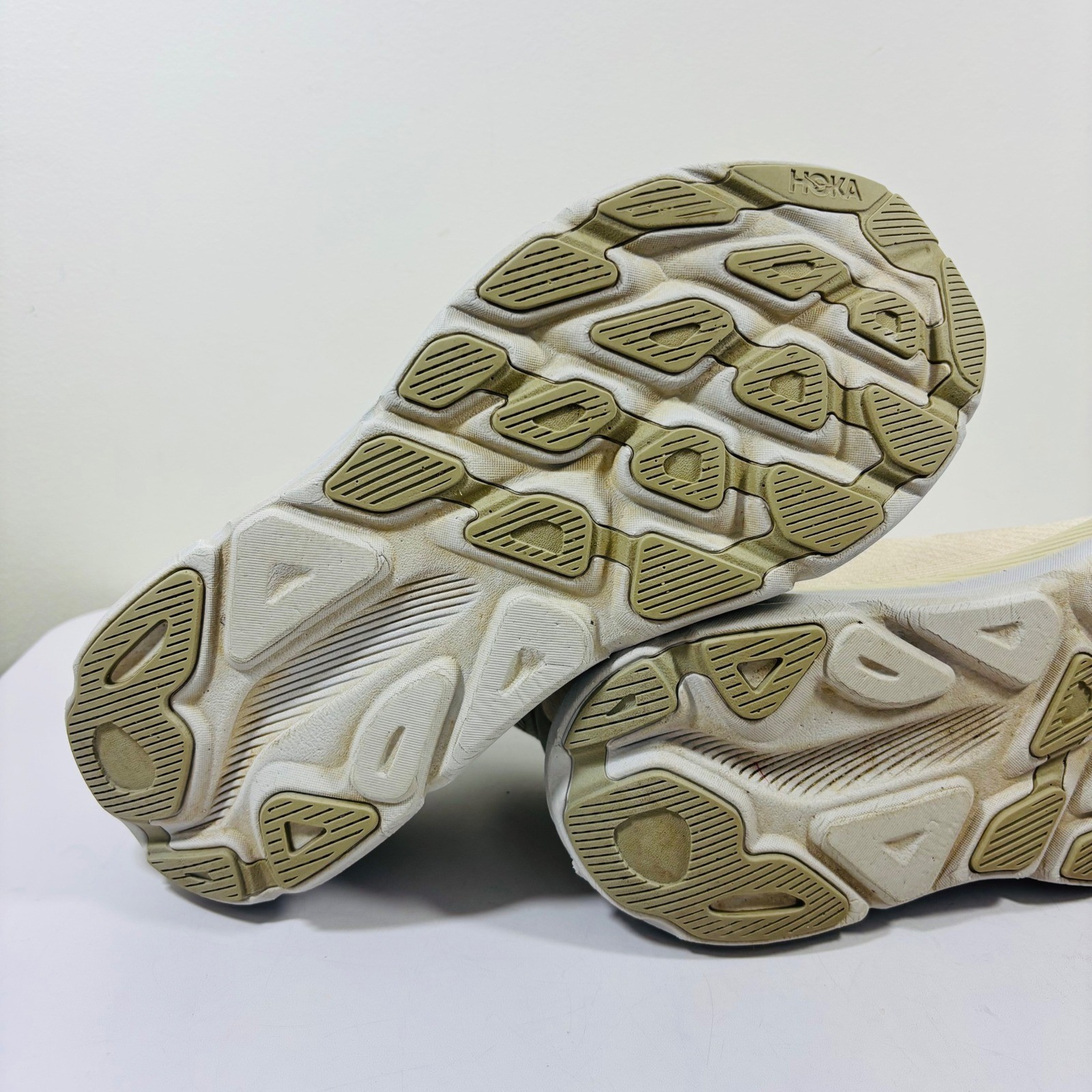 Hoka One One Clifton 9 Wide Sand Beige Running Shoes 1132210 OKB Men's Sz. 9.5 thumbnail 7