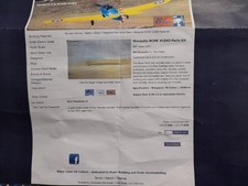 Belair radio controlled air plane mosquito builders part kit