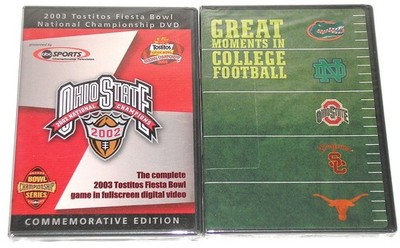 College Football DVD Lot - Ohio State 2002 National Championship + Great Moments